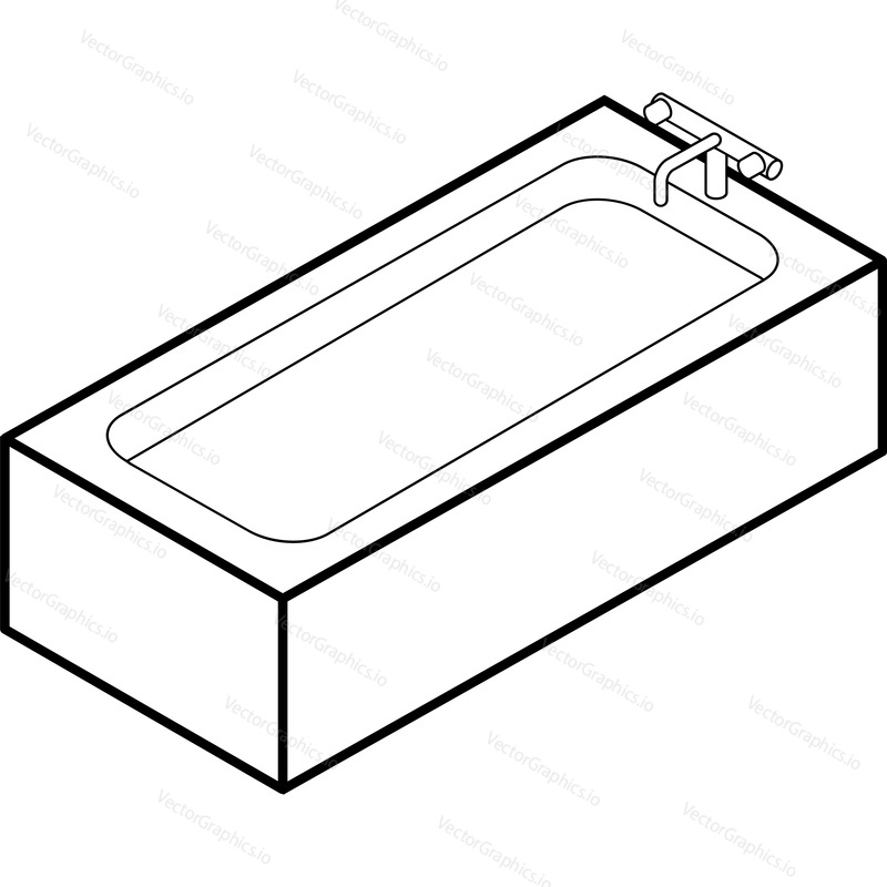 Bath icon. Bathtub vector. Bathroom