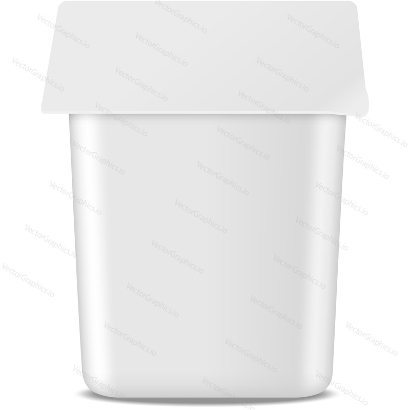 Plastic yogurt container brand mockup