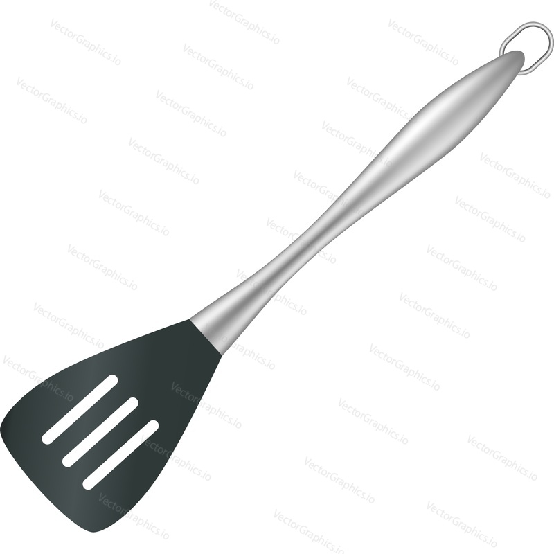 Kitchen spatula vector icon. Isolated cooking tool kitchenware on white background