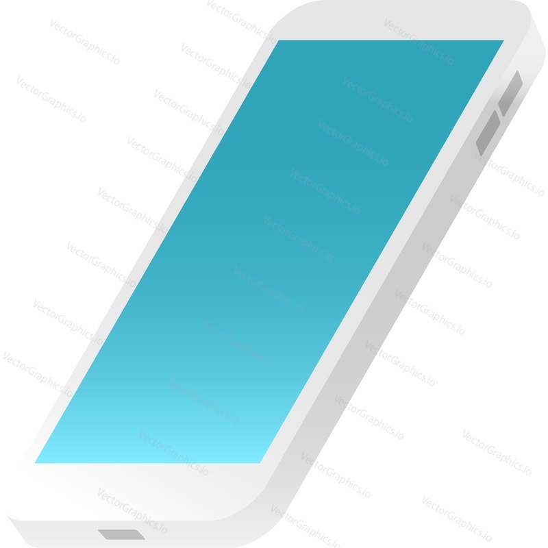 Phone icon. Smartphone screen 3d vector. Cellphone device mockup and digital technology isolated on white background