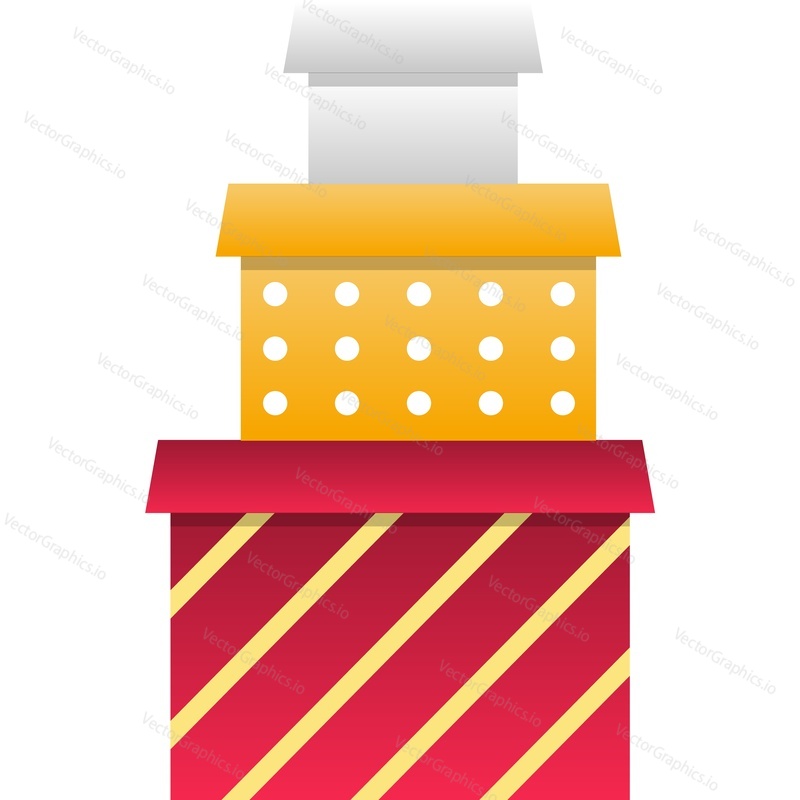 Package box stack icon. Cardboard parcel vector. Carton packaging pile isolated on white background