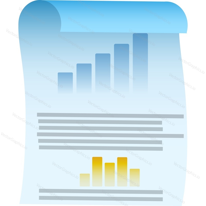 Salary raise icon. Vector financial graphic report paper. Business and economy, investment profit growth concept