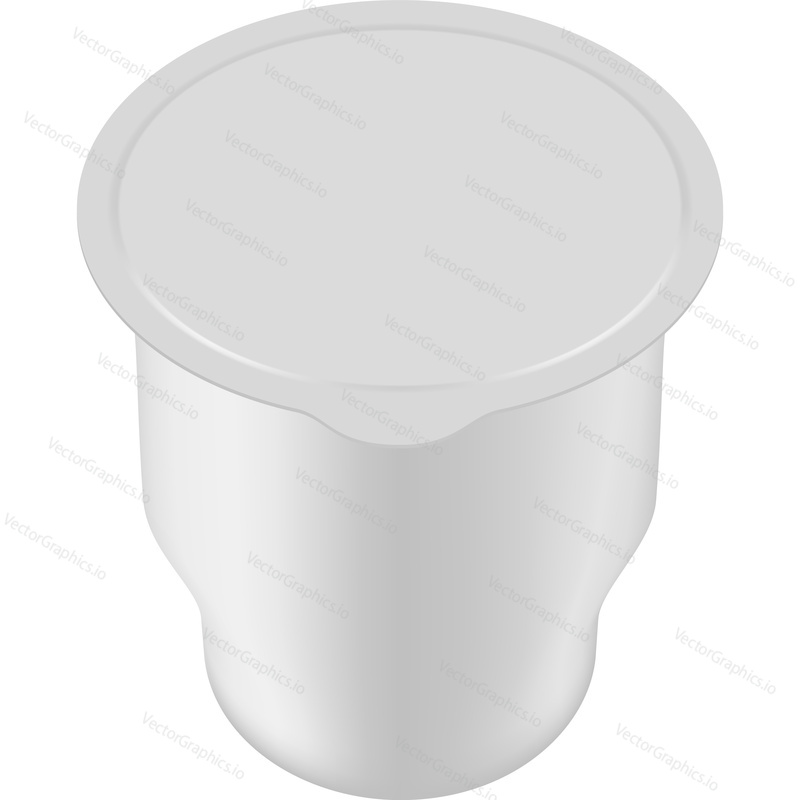 Cup mockup design. Yogurt box